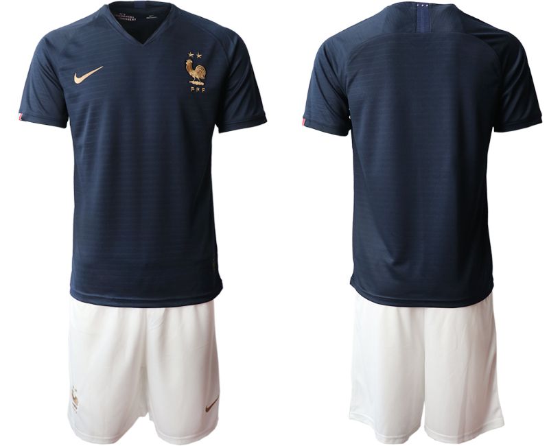 Men 2019-2020 Season National Team French home blue Soccer Jerseys